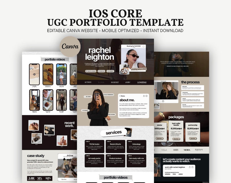 IOS CORE UGC - Porfolio Templates