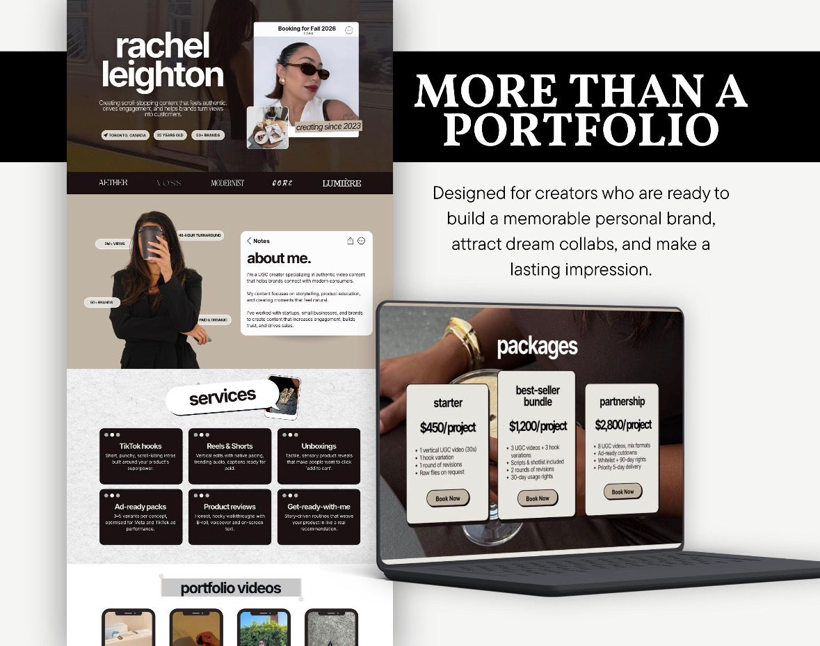IOS CORE UGC - Porfolio Templates